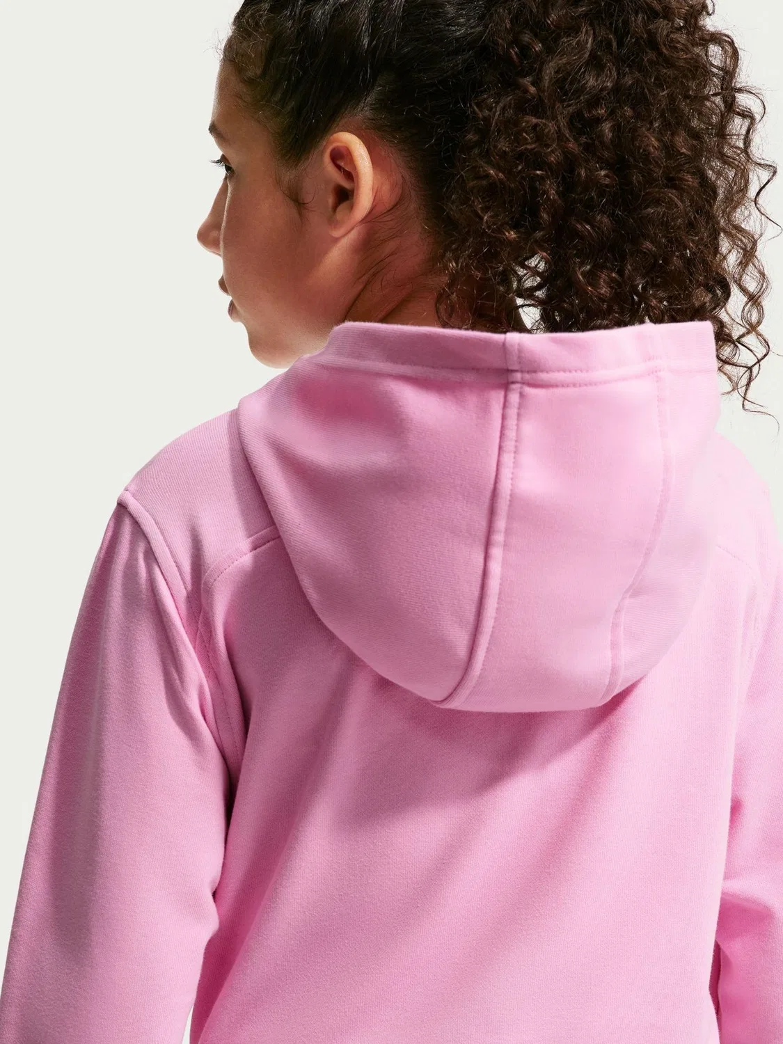 Худи Nike Pro Dri-FIT Cropped Fleece, розовый — фото 4