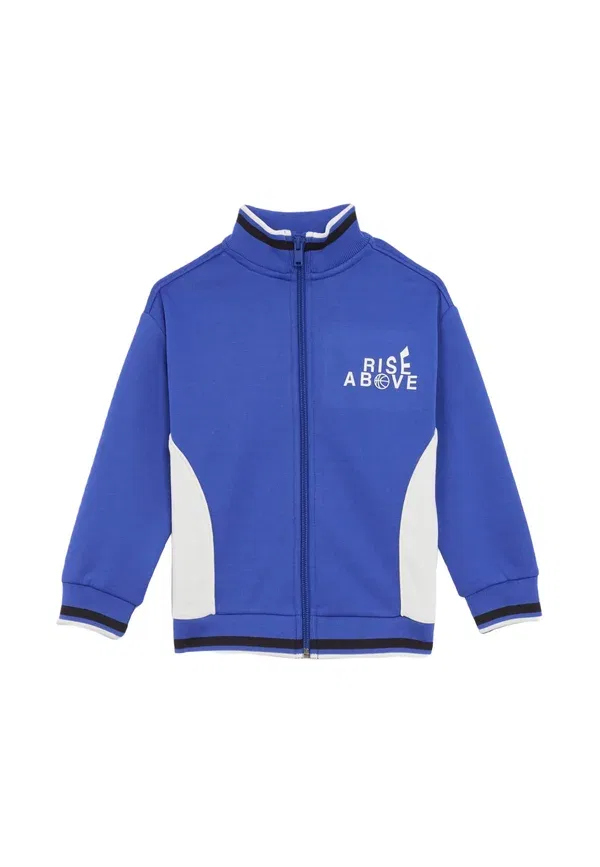 Худи с принтом Sporty slogan zip Marks & Spencer, синий