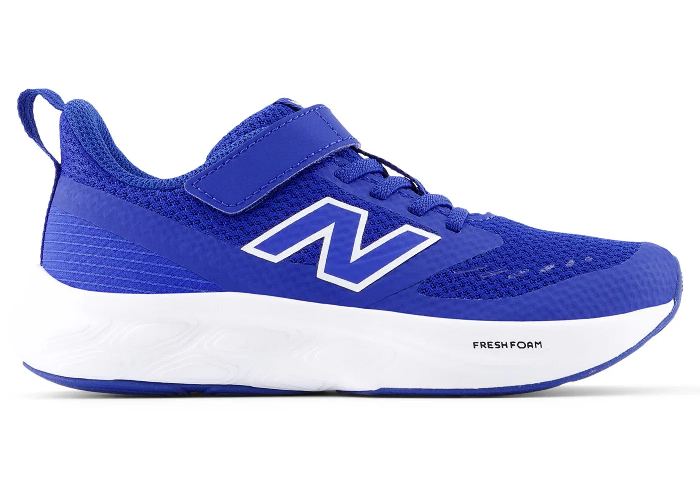 Детские кроссовки для мальчиков на шнурках New Balance Fresh Foam 625 Bungee Lace, Team Royal White Blue Gemstone