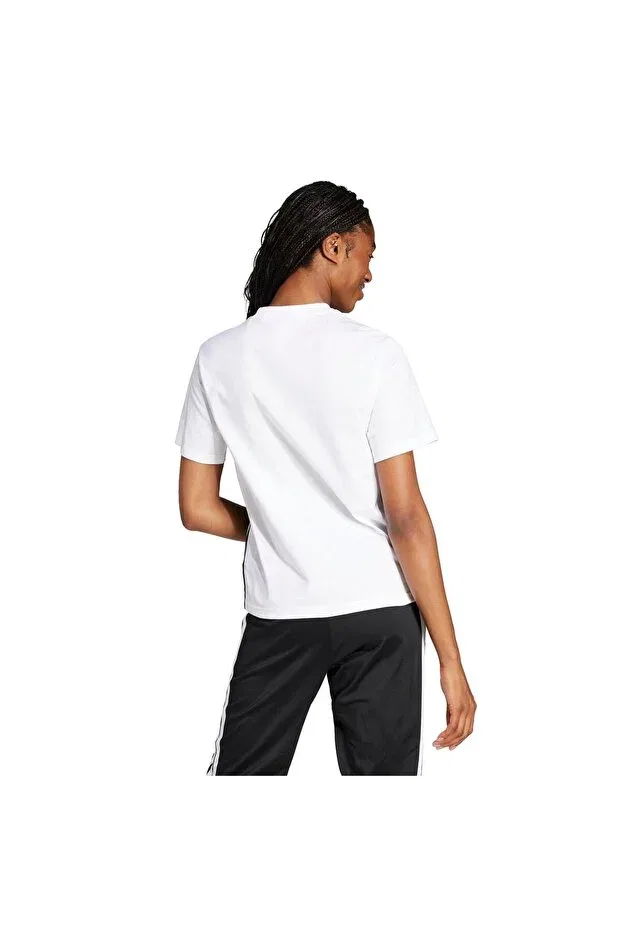 Женская футболка спортивная с коротким рукавом Adidas, White/Black — фото 2