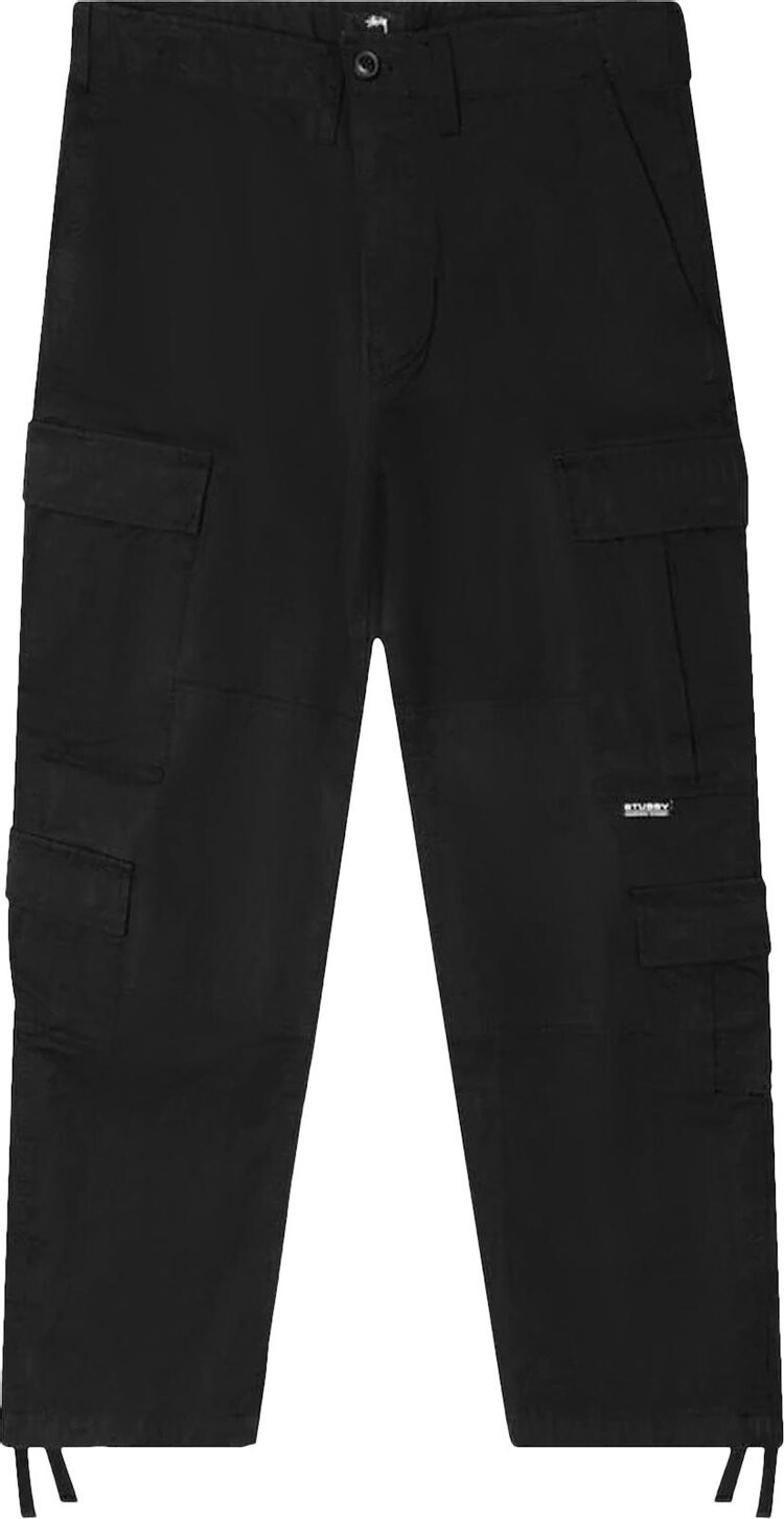 

Брюки Stussy Nylon Ripstop Surplus Cargo Pant 'Black', черный