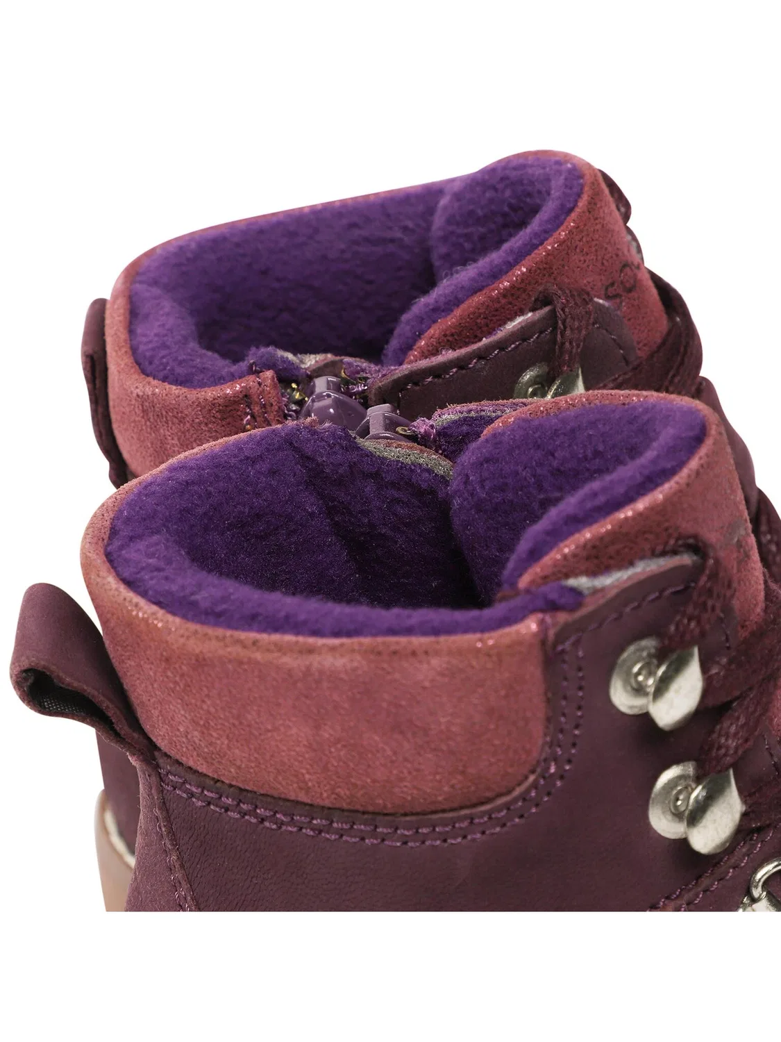 Ботильоны на шнуровке для девочки Lasocki Kids, фиолетовый — фото 4