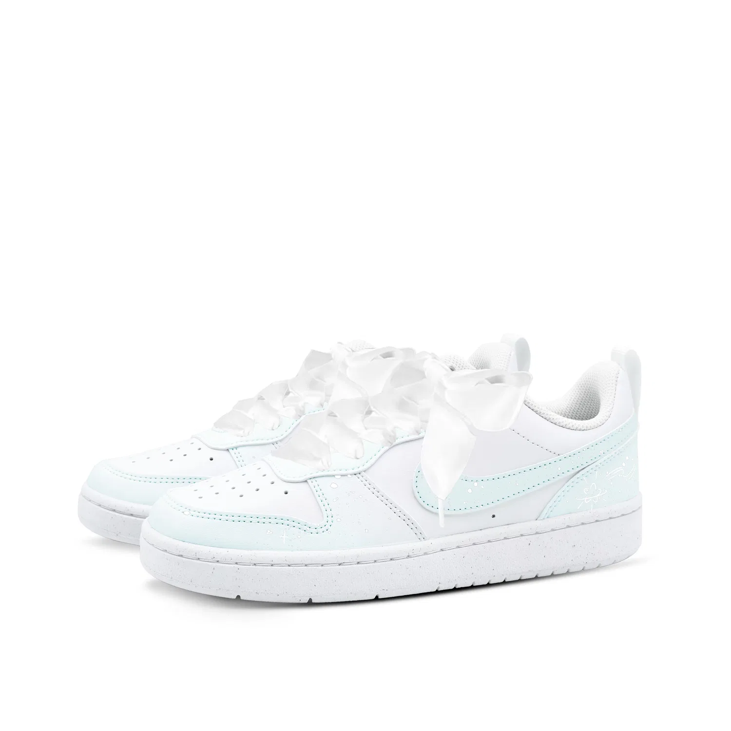 Кроссовки для скейтбординга Nike Court Borough, White/Blue — фото 4