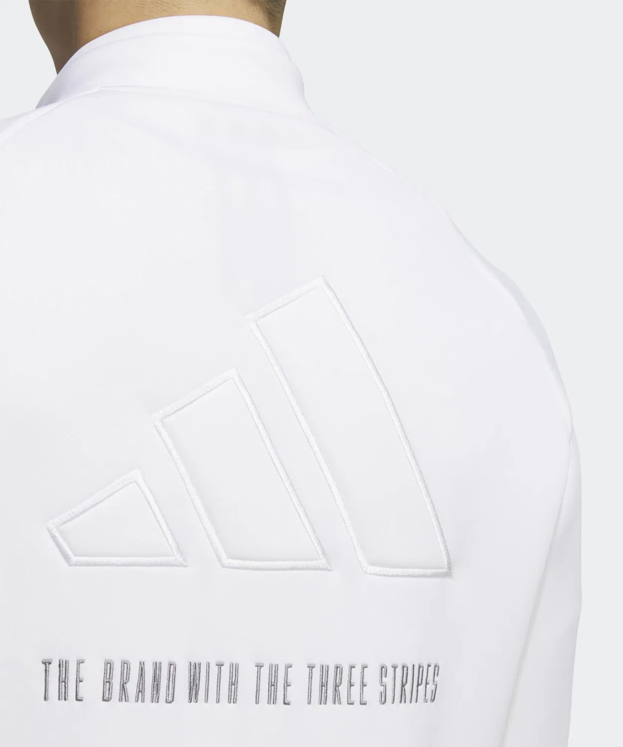 Мужская куртка с принтом Adidas Golf, Белый — фото 4