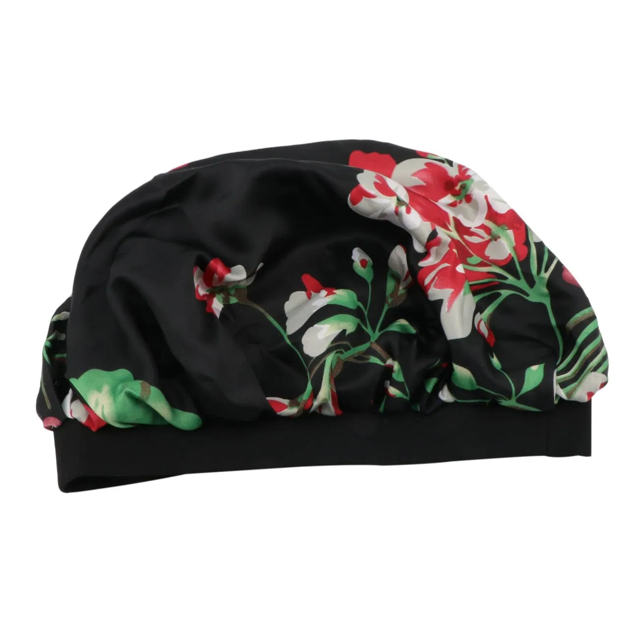 Шапочка для душа Satin, SOIMISS, 31x31x1 см, Черный
