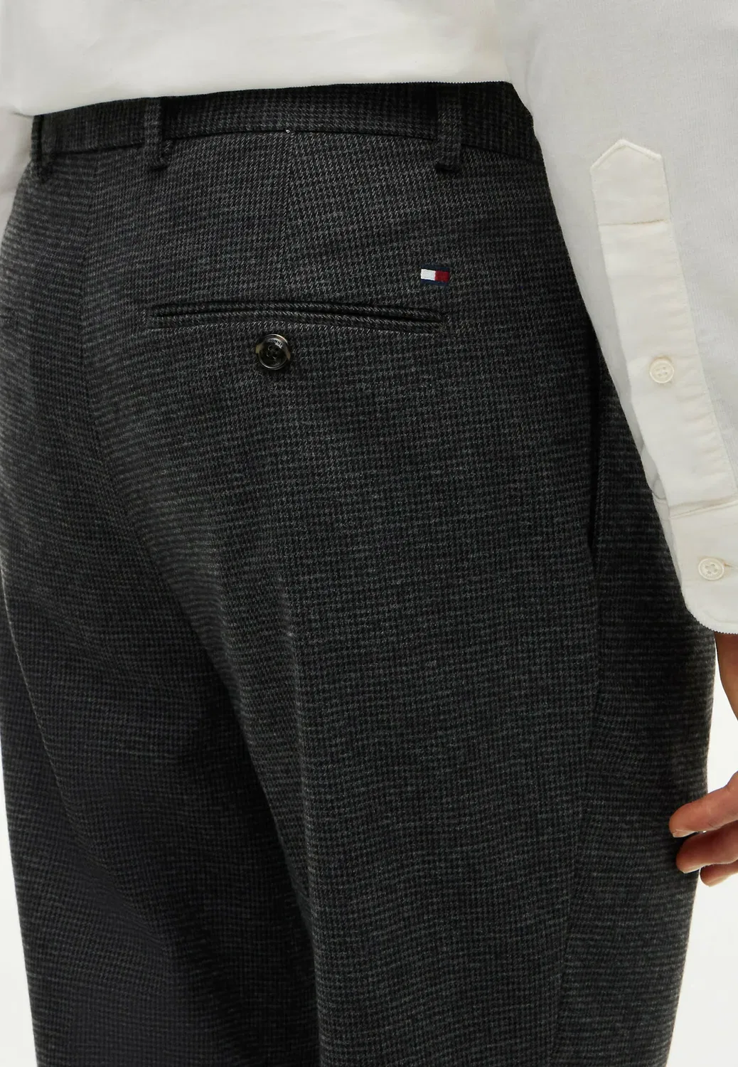 Брюки с мелким узором - костюмные брюки Tommy Hilfiger, Dark Grey Heather — фото 4