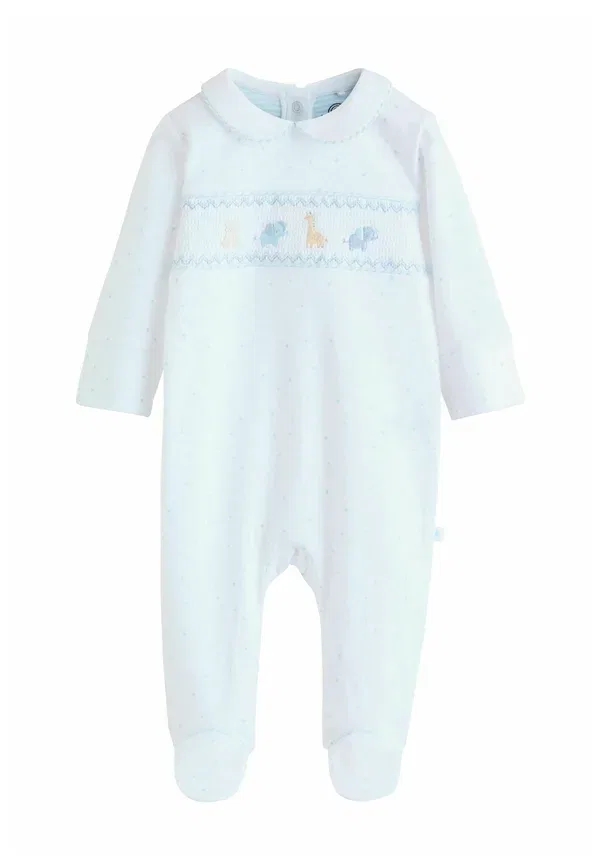 Комплект пижам с принтом Animals Regular fit - 3 pack - sleep suit Next, белый — фото 3