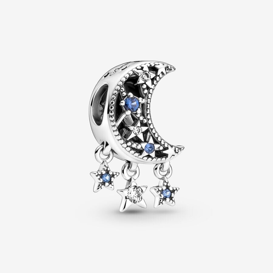 

Шарм Pandora Moments Star & Crescent Moon, серебро