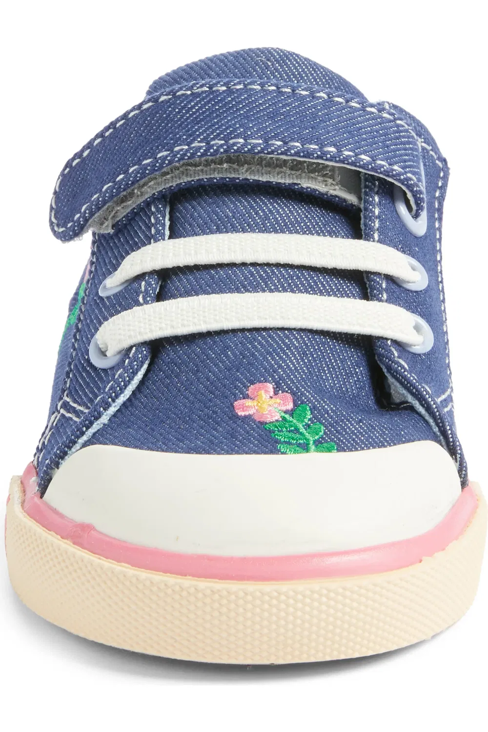 Детские кроссовки на липучке Kristin See Kai Run, Blue Denim/Garden — фото 4