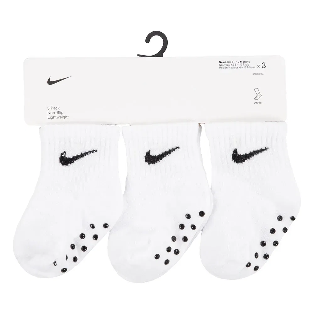 Носки Nike Core Swoosh Gripper 3 пары, белый — фото 3