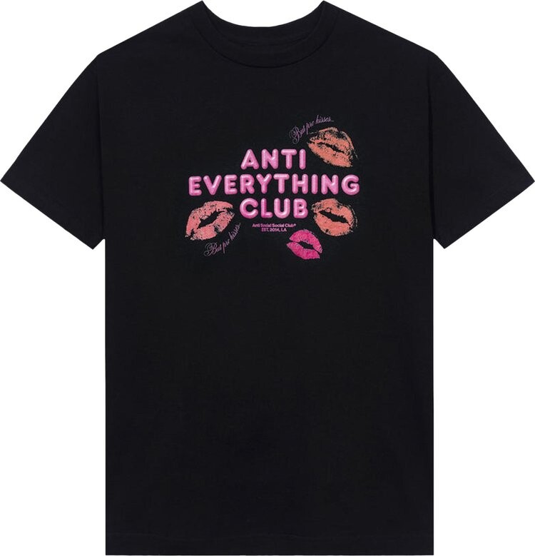 

Футболка Anti Social Social Club Anti Everything Club <3 Tee 'Black', черный