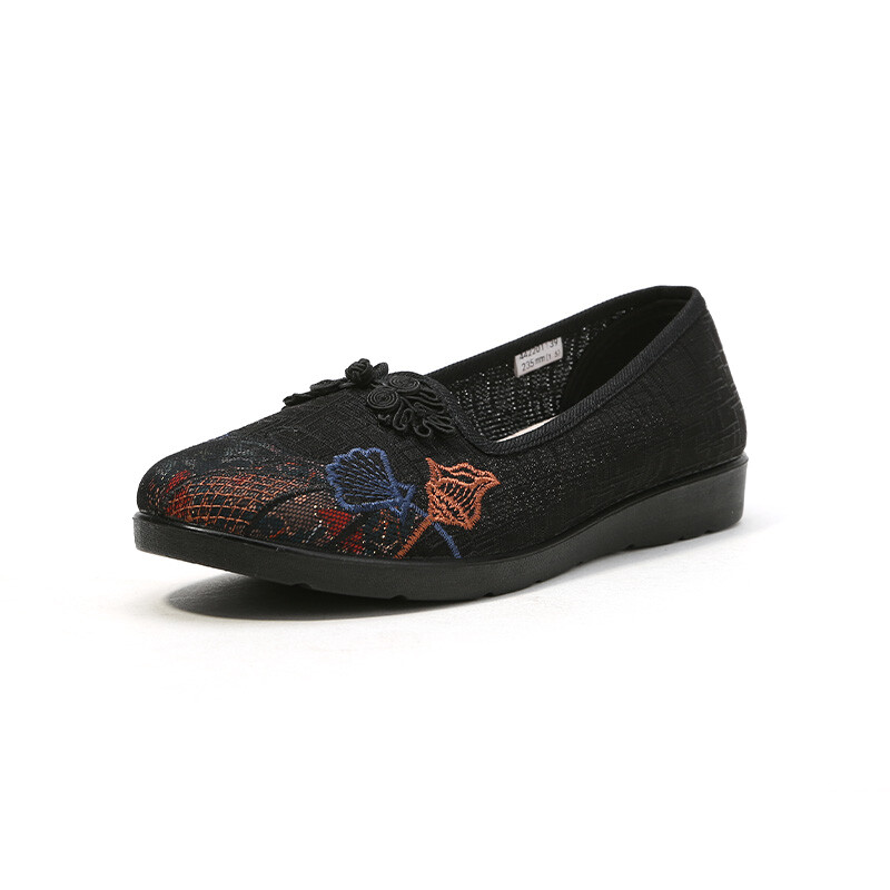 Туфли женские повседневные Women's Casual Shoes Women's Old Meihua, цвет Burgundy — фото 2