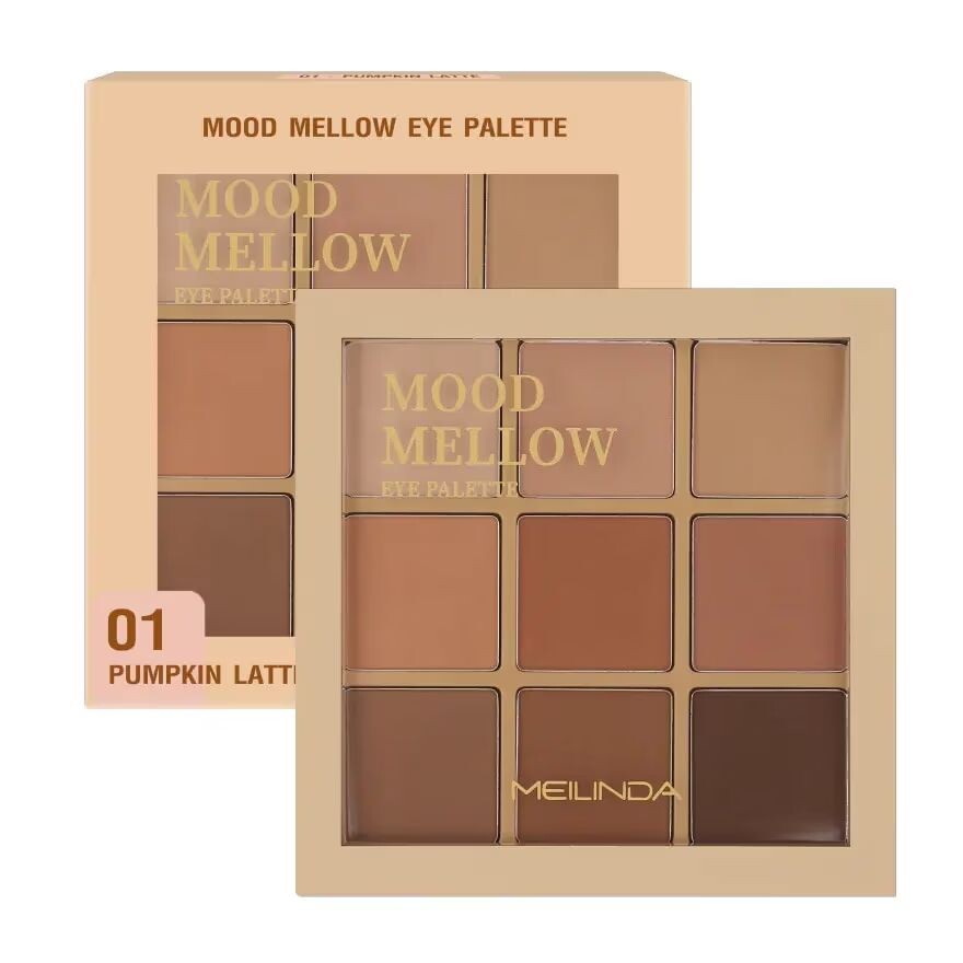 

Meilinda Палитра для век Mood Mellow 5,85г. 01 Тыквенный латте, Pumpkin Latte