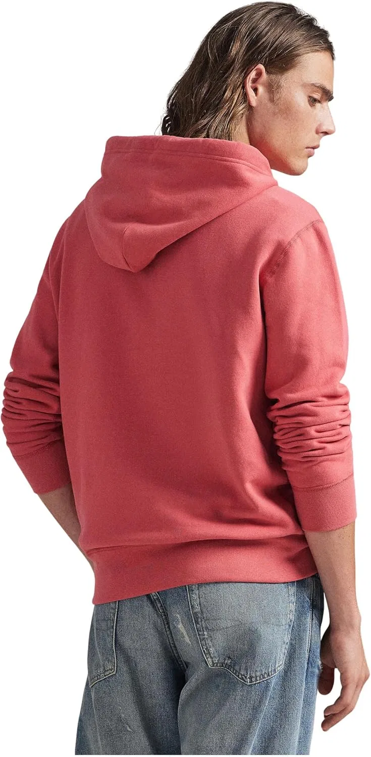 Мужская флисовая футболка с длинным рукавом POLO RALPH LAUREN, Red Sky — фото 2