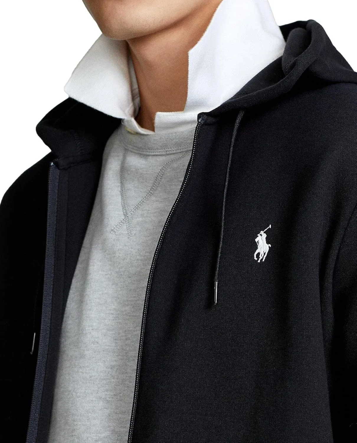 Толстовка Polo Ralph Lauren Double-Knit Full-Zip, черный — фото 4