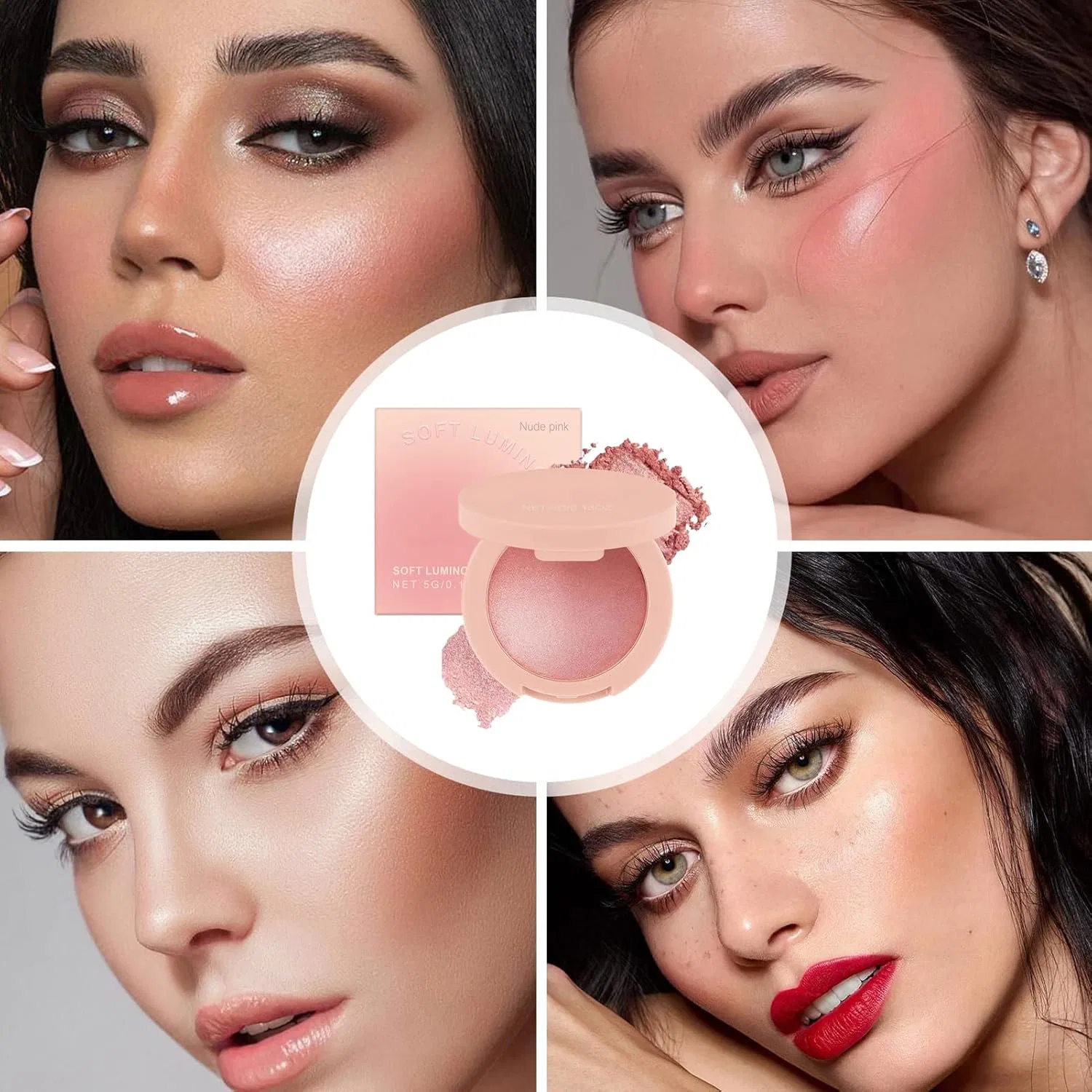 Румяна для лица Pink Blush 5g розовый — фото 4