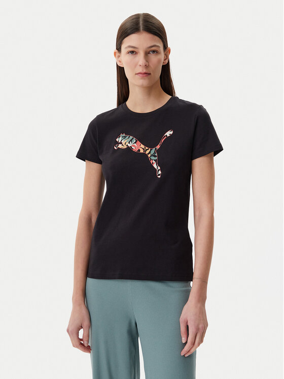 

Футболка обычного кроя Floral Cat 685081 Puma, черный