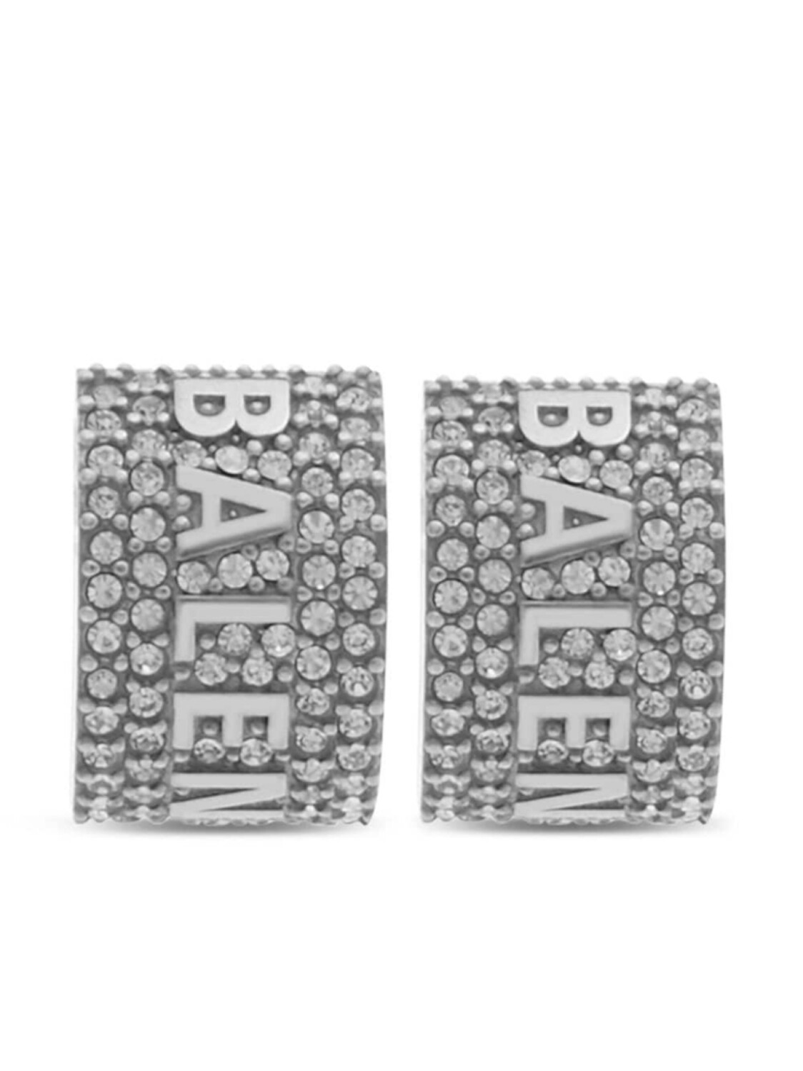

Серьги-кольца с логотипом Balenciaga, серебряный