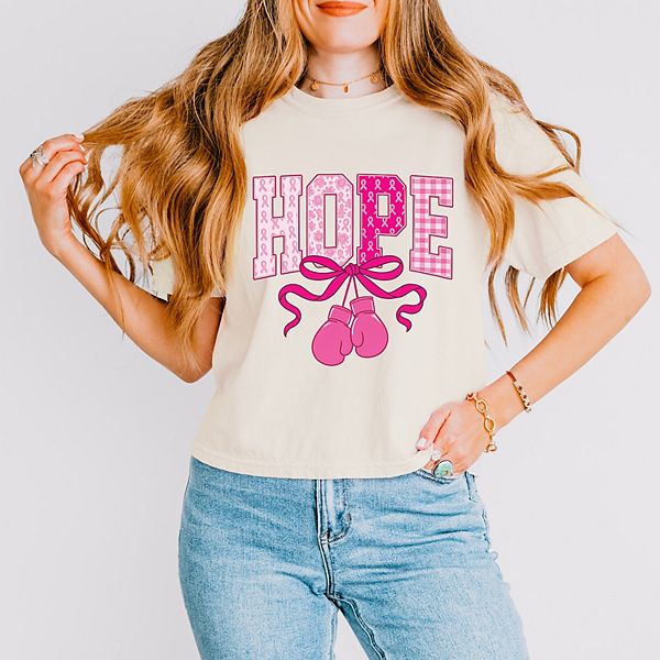 

Футболка с принтом Hope boxing gloves Simply Sage Market, Ivory