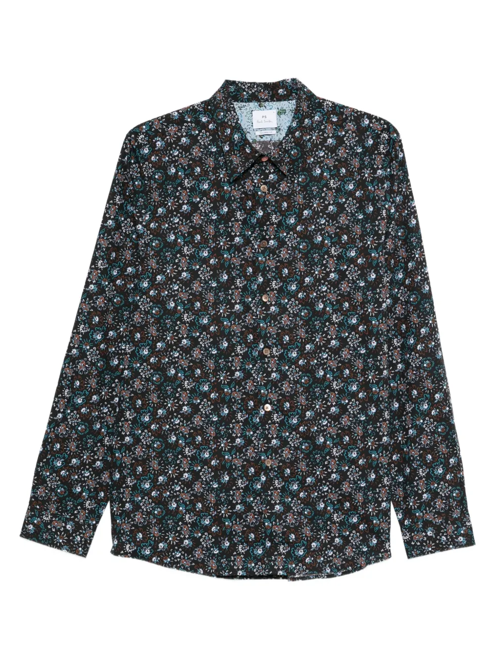 

Рубашка Ferris Floral Paul Smith, черный