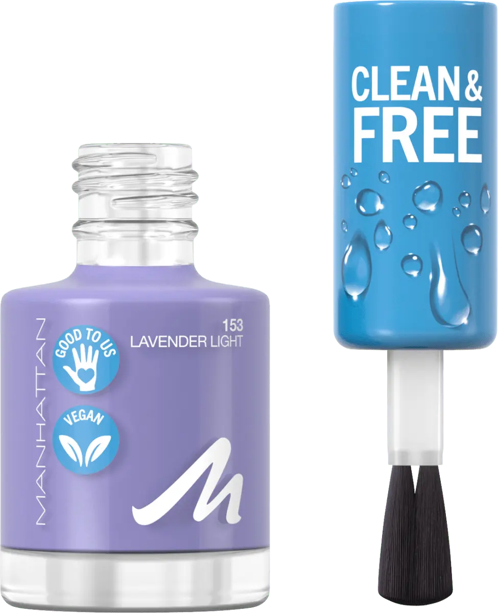 

Нагеллак Clean Free 153 Лаванда Светлая 8 мл MANHATTAN Cosmetics