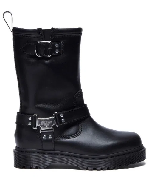Ботинки Dr. Martens ANISTONE HI RIGGER, кожа WANAMA, чёрный
