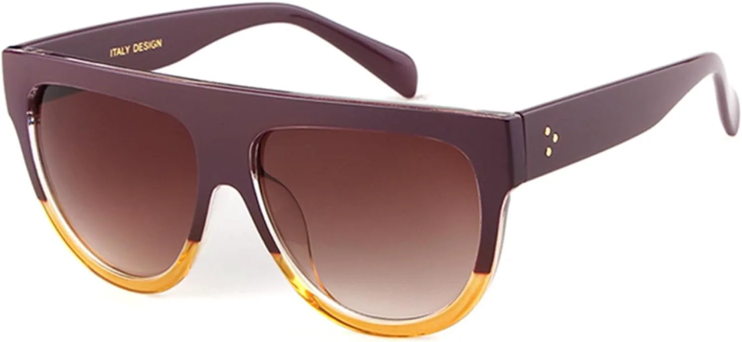 

Модные женские солнцезащитные очки в винтажном стиле с градиентным переходом цвета и заклепками, обеспечивающие защиту от УФ-излучения UV400 TOIPASTN, C2