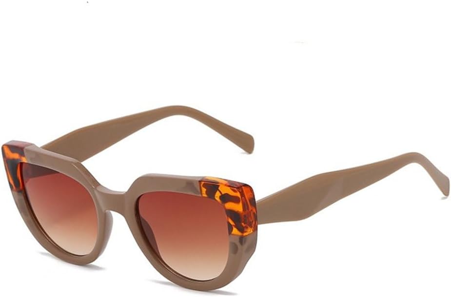 

Модные солнцезащитные очки 2027 года для женщин и мужчин, градиентная квадратная оправа, винтажный повседневный стиль для вечеринок, защита от УФ-излучения UV400 MTZJH, Brown