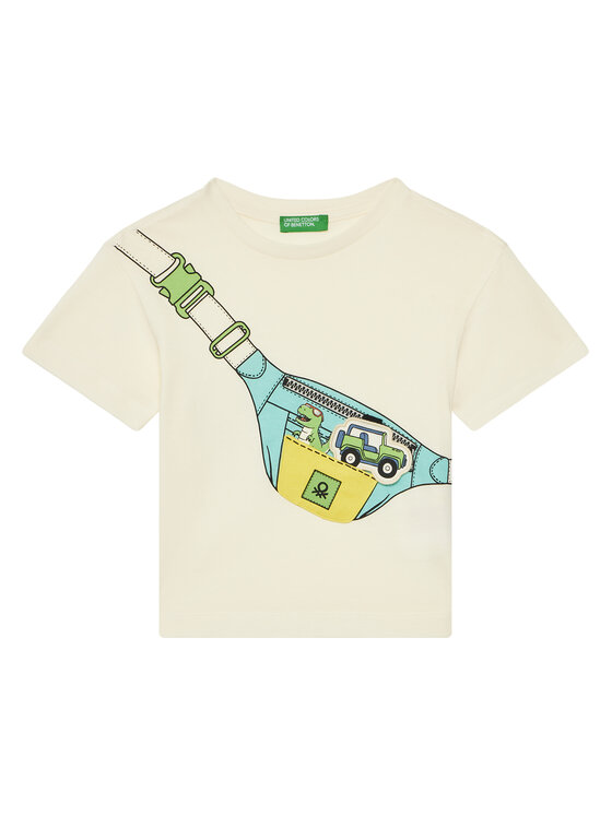 

Футболка обычного кроя 3I1XG10J6 United Colors Of Benetton, бежевый