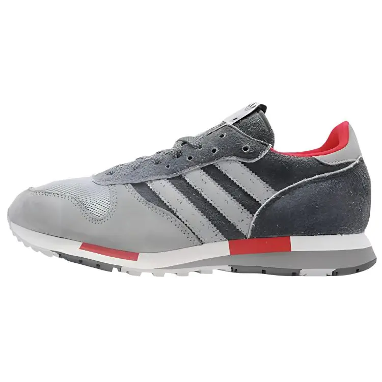 

Амортизирующие нескользящие повседневные кроссовки для беска Adidas Originals мужские черно-серые