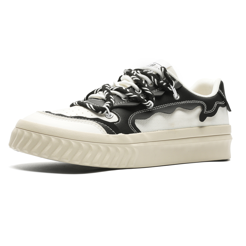 

Нескользящие, износостойкие, дышащие низкие мужские кроссовки для скейтбординга Wooden Rabbit, Black