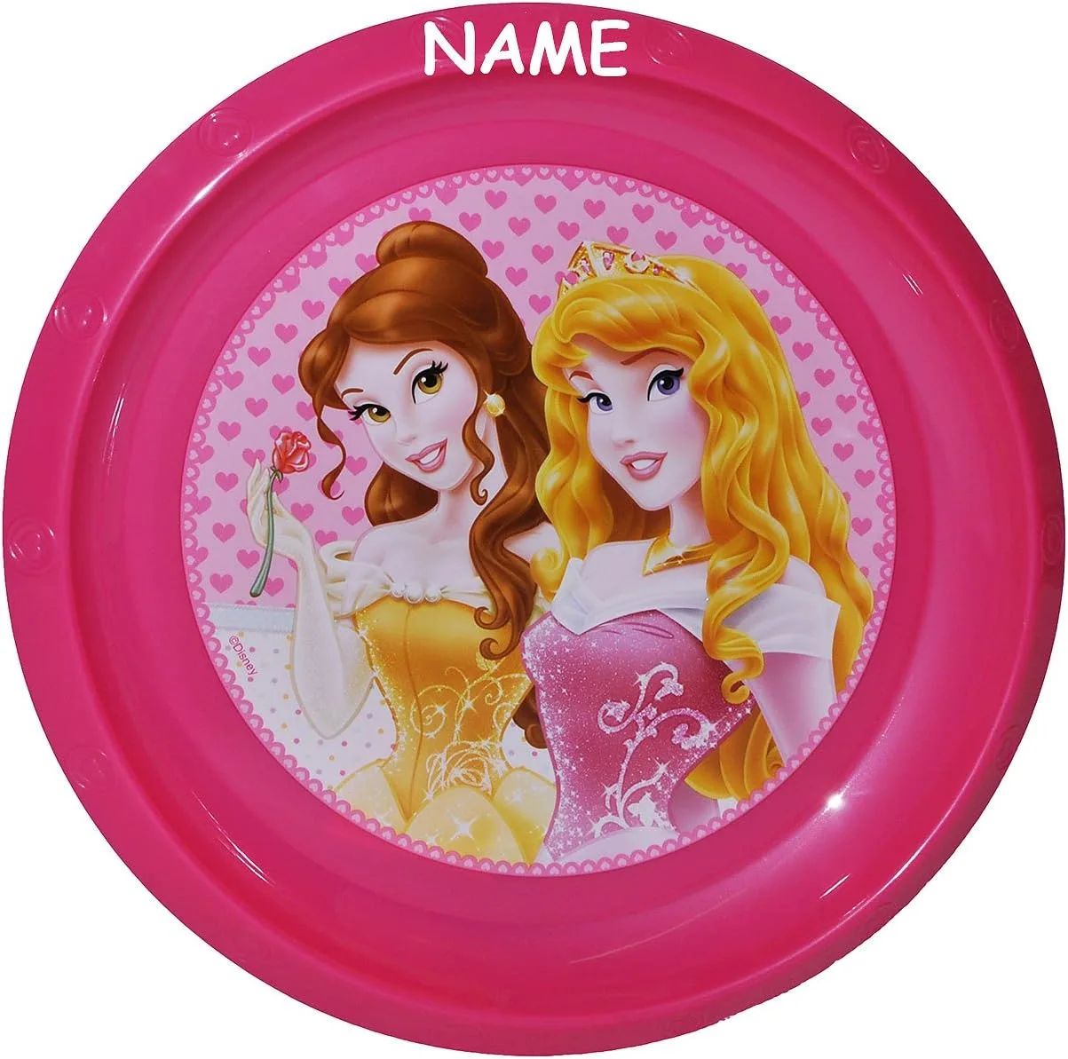 Большая тарелка с именем Disney Princess - Princess - Belle / Sleeping Beauty, диаметр 22 см alles-meine.de GmbH