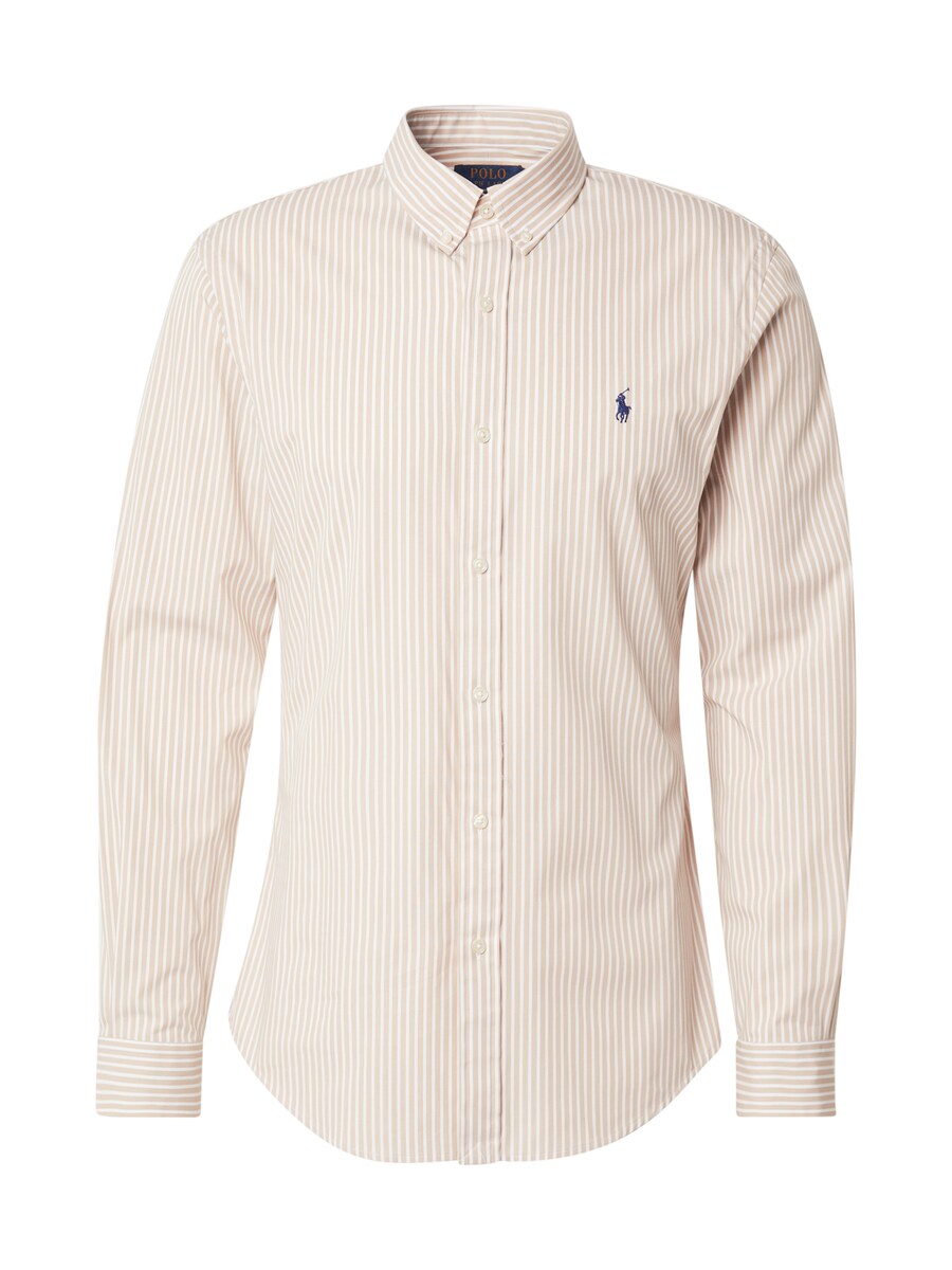 

Рубашка делового кроя Slim Fit Polo Ralph Lauren, цвет Beige/White