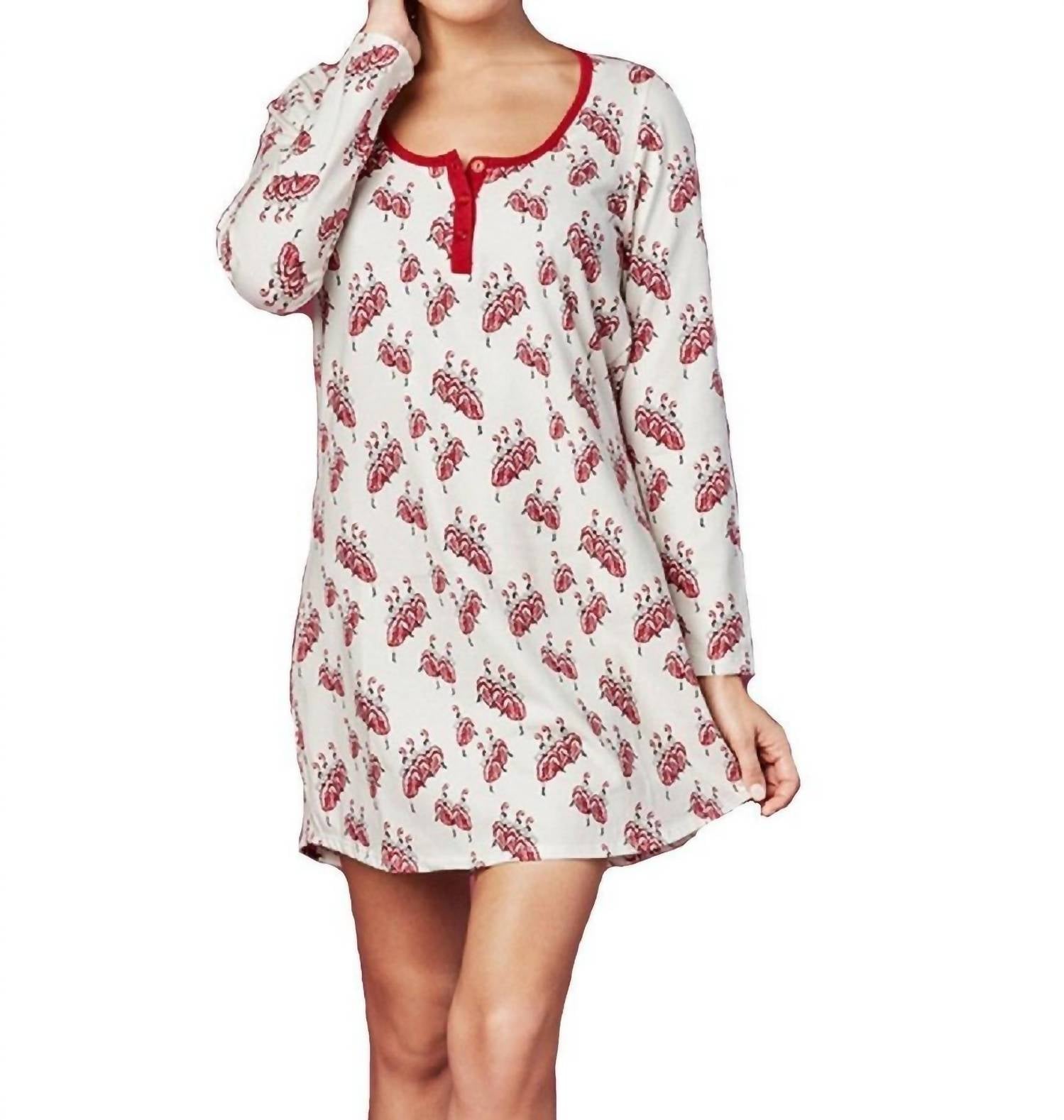 

Пижама French Dancers Stretch LS Henley Nightshirt In Multi BedHead PJs