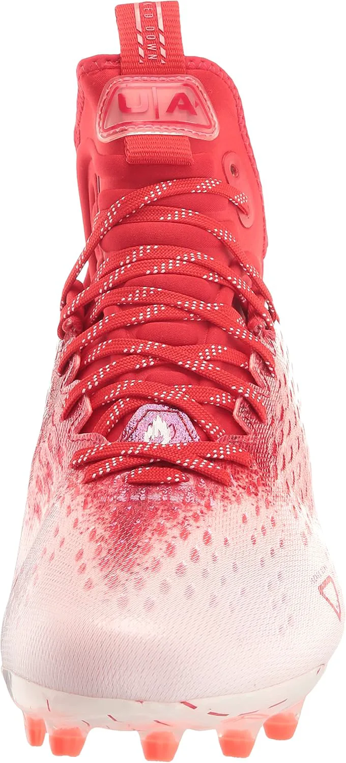 Футбольные бутсы Under Armour Men's Spotlight Lux Mc 2.0, красно-белый — фото 4