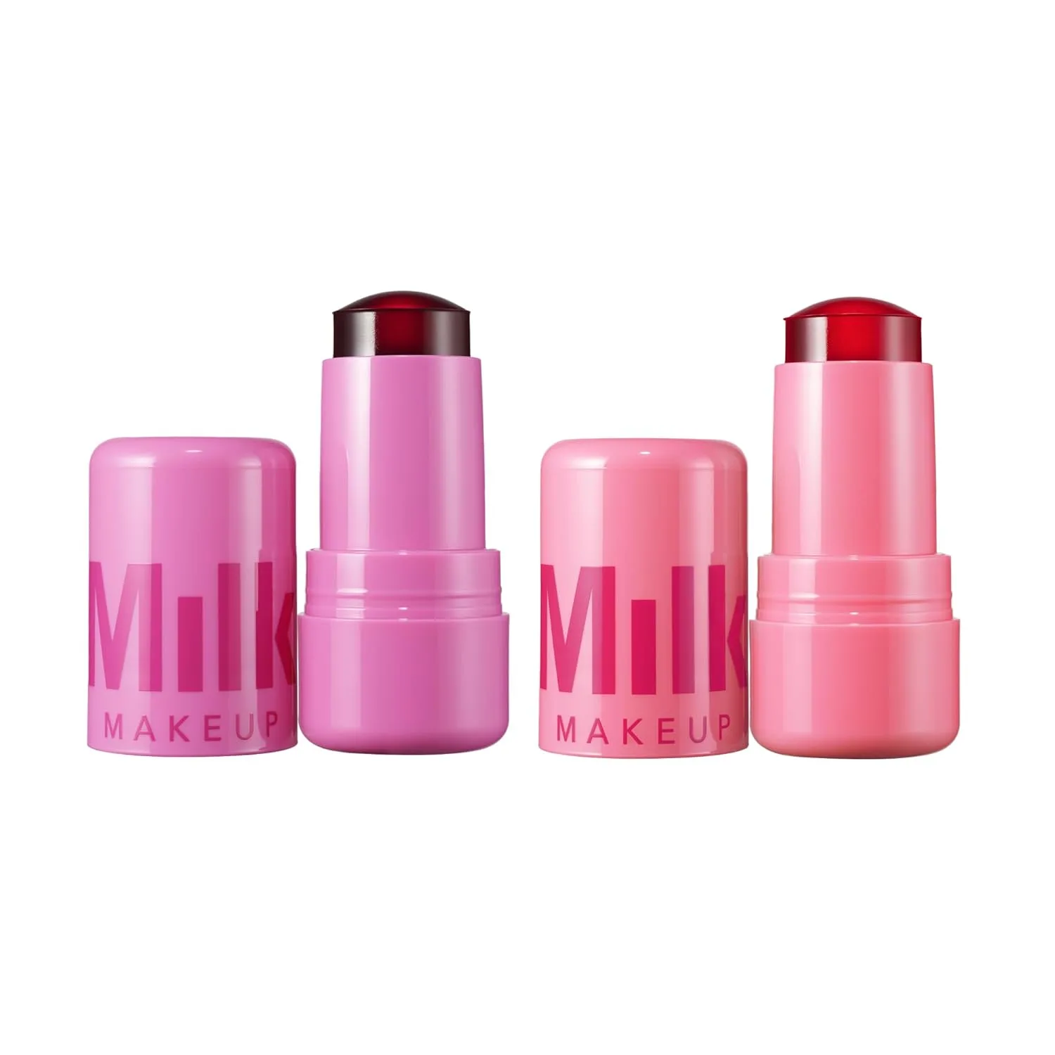 Milk Makeup Cooling Water Jelly Tint - увлажняющий тинт для губ и румяна с веганским коллагеном, морской водой и алоэ, 2 шт - Burst + Chill, 5 мл, Pink