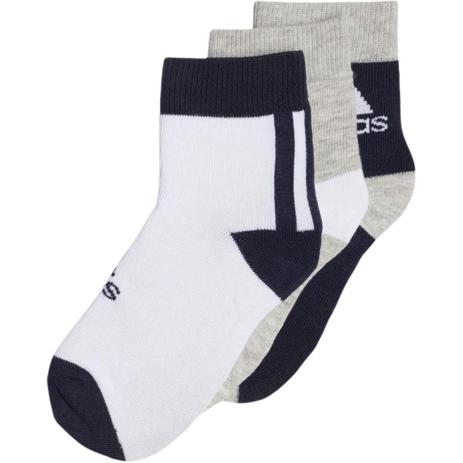 

Детские носки Moderate Adidas, 3 pack (legend ink/medium heather серый/белый)