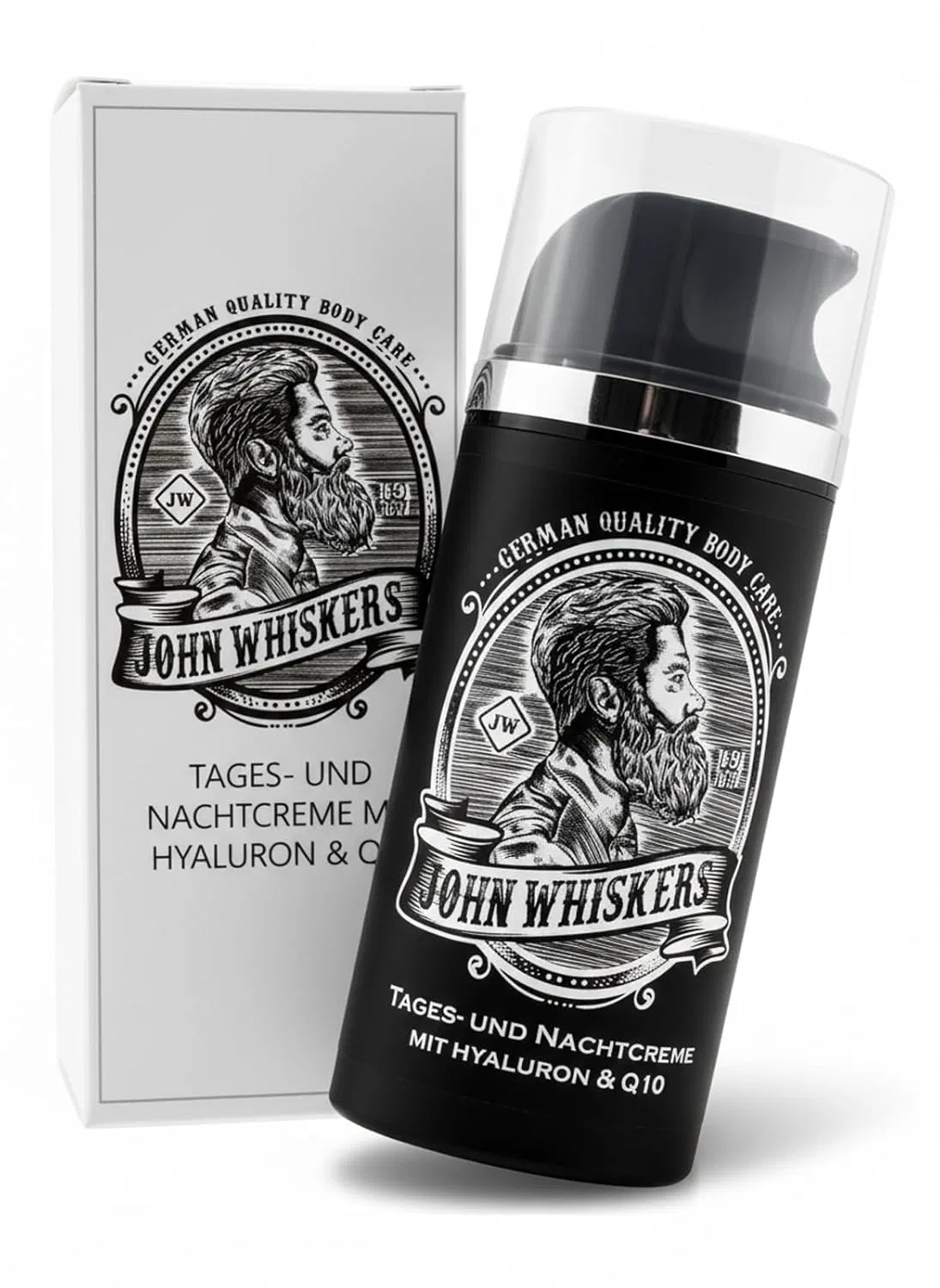 Крем для лица John Whiskers — Дневной и ночной с гиалуроном и Q10 от