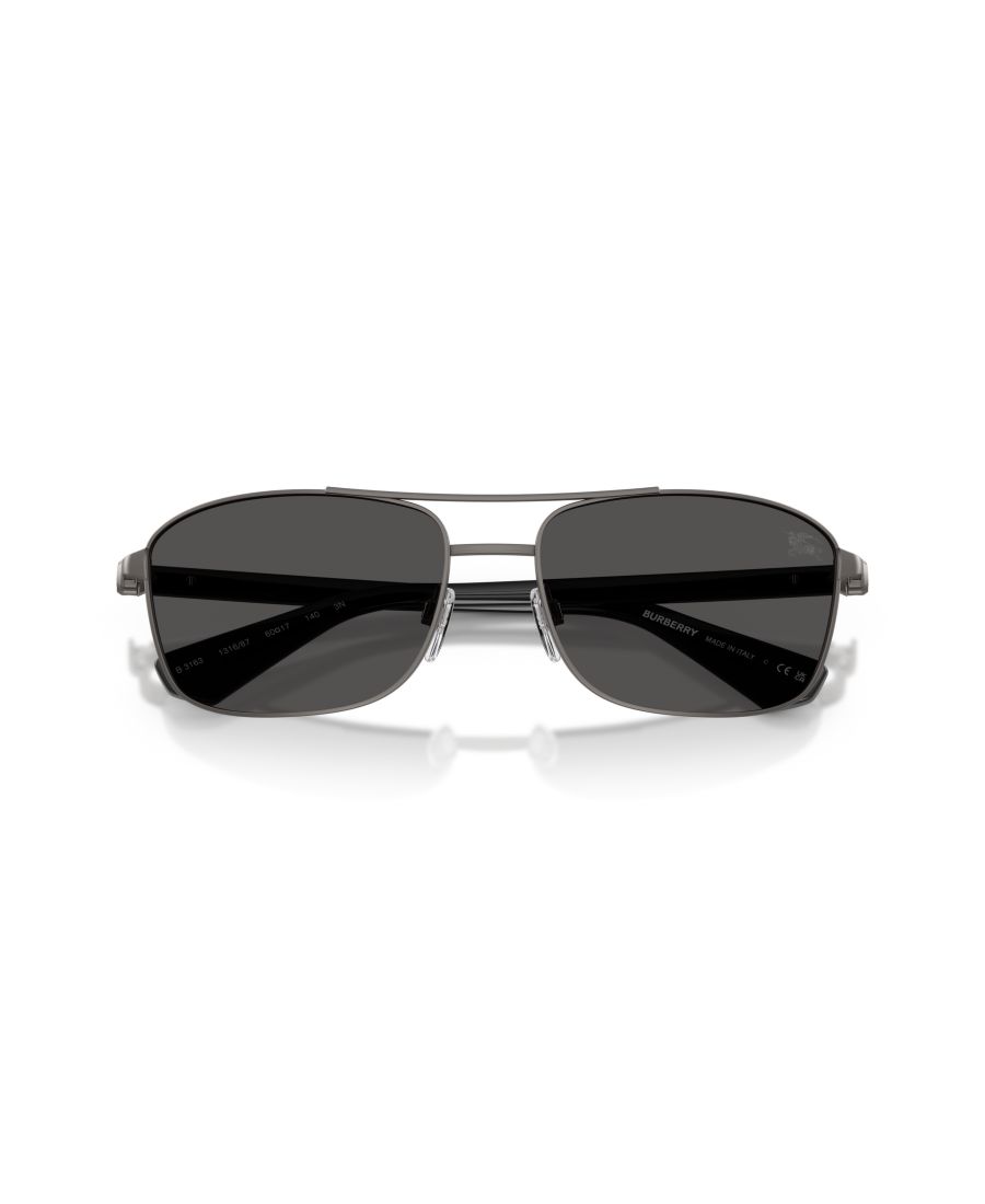 Мужские солнцезащитные очки большого размера, BE3163 Burberry, Matte Grey — фото 2