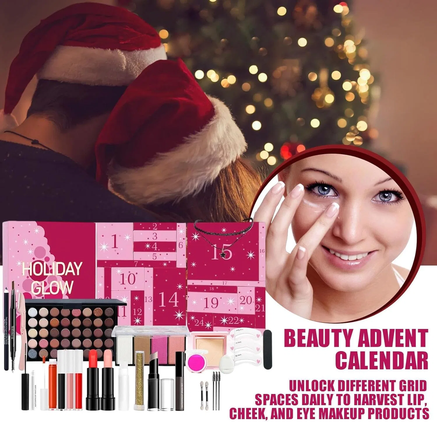 Набор косметики 24 Days Makeup Set, 24 предмета — фото 4
