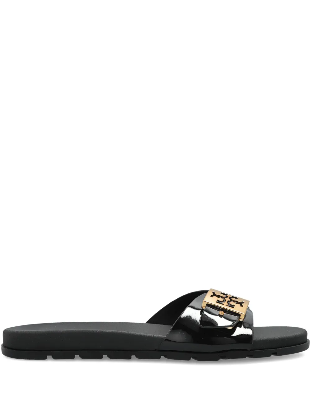 Шлепанцы с логотипом Tory Burch, черный