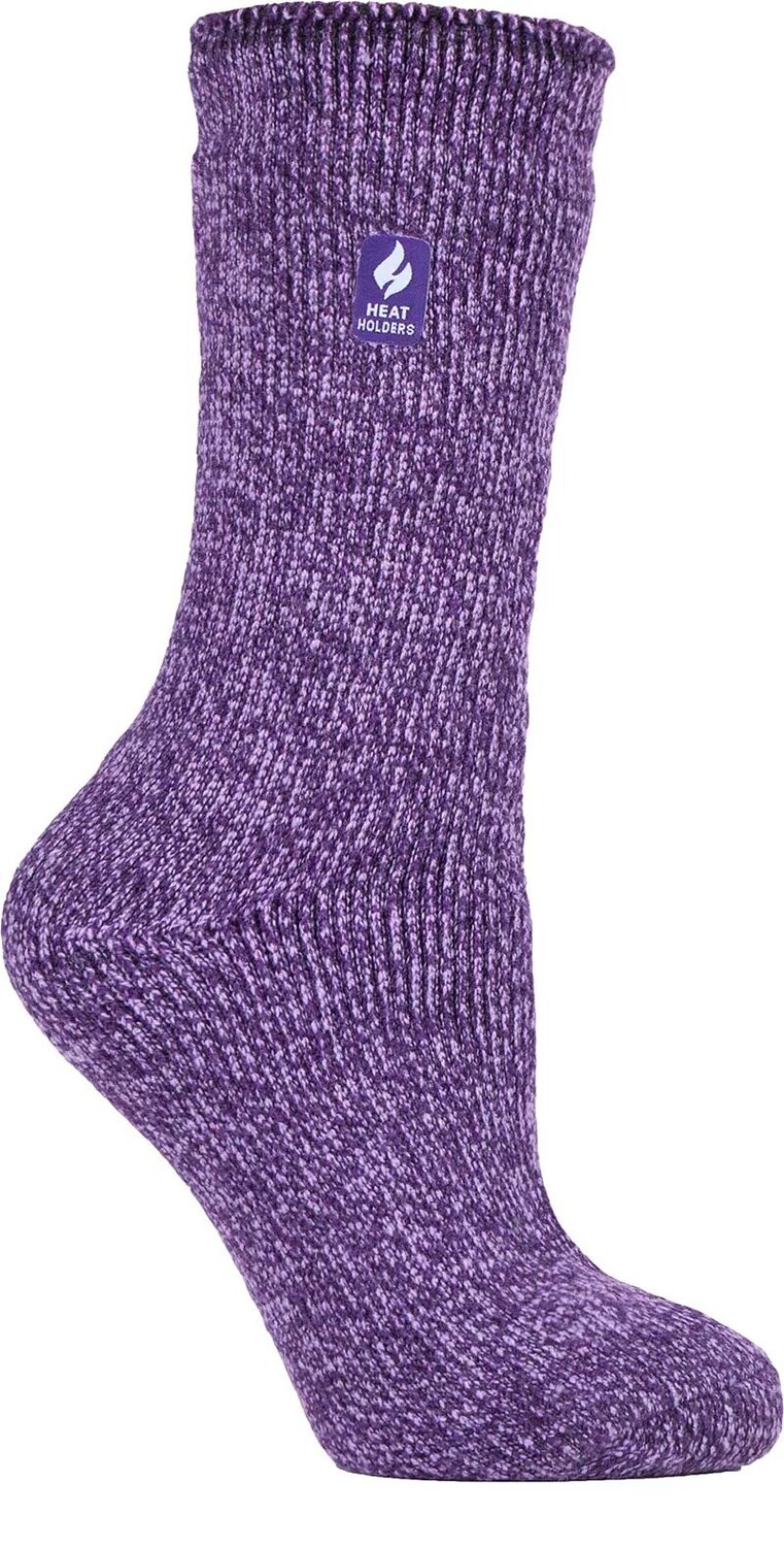 

Женские носки Heat Holders Primrose Twist Crew, фиолетовый