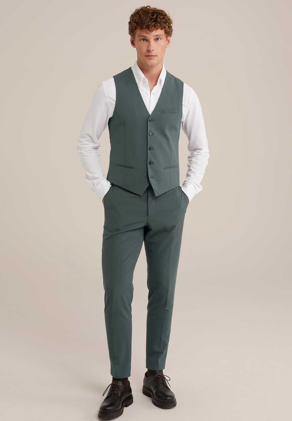 

Элегантный жилет THE FLEX SUIT WE Fashion, зеленый
