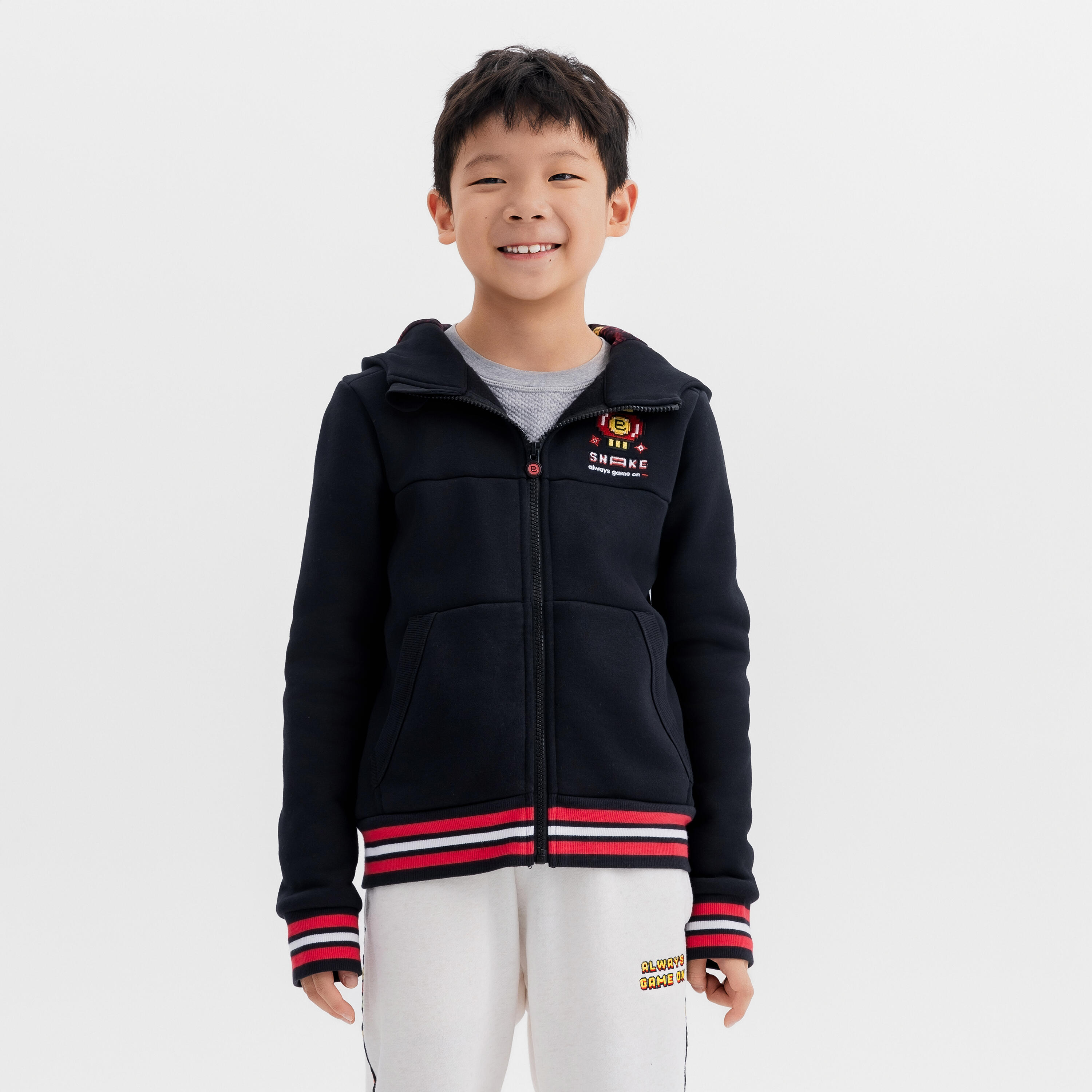 

Молодёжная флисовая толстовка с капюшоном Domyos CAPW3 500