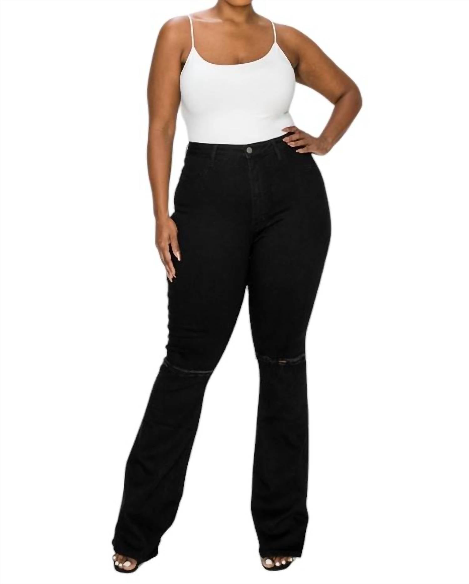 

Джинсы Plus Curvy Flare черного цвета The M.A.P. Jeans