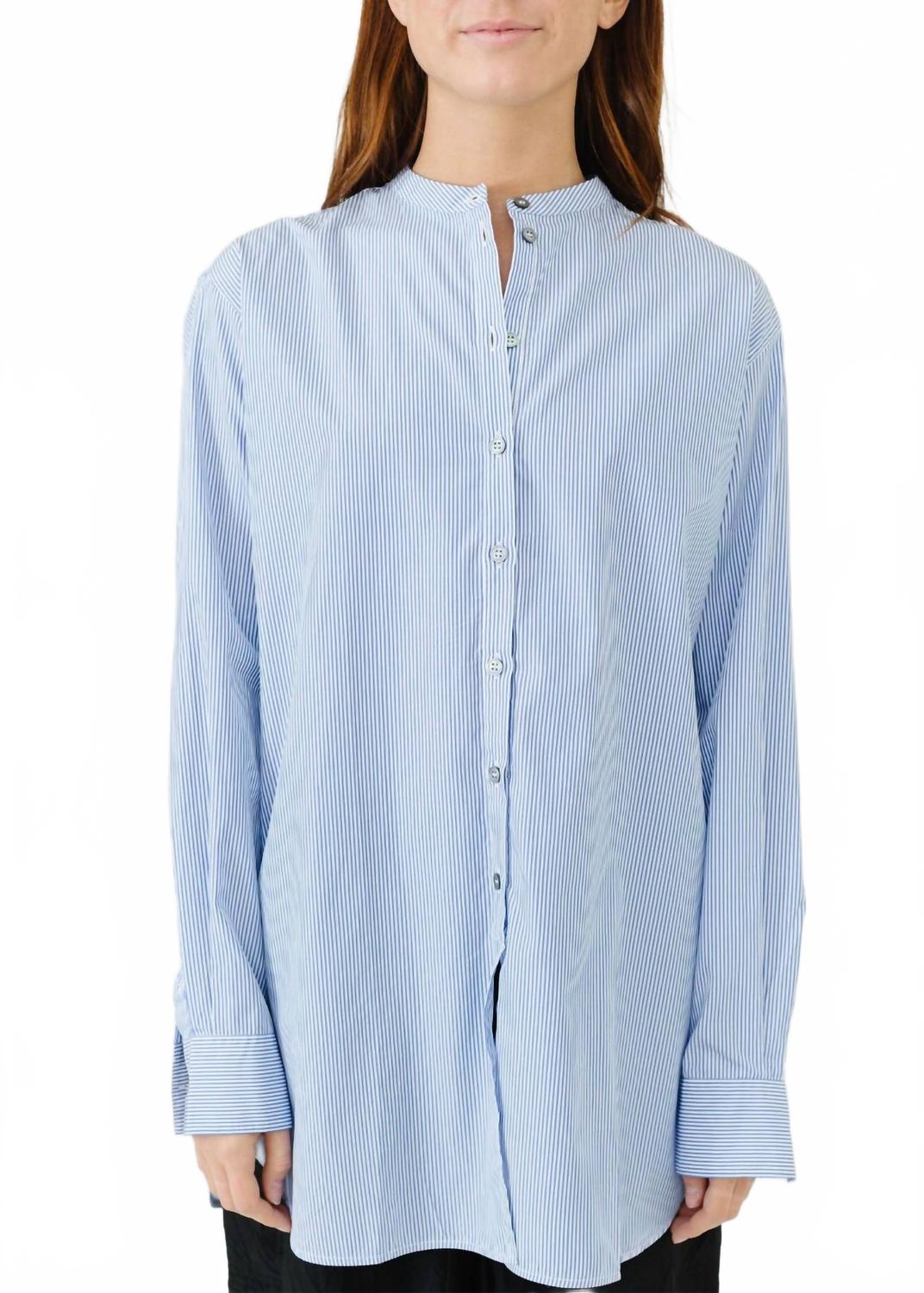 

СиСи Полосатая рубашка в сине-белых тонах Studio Nicholson