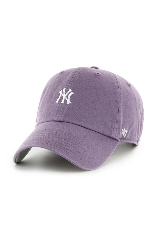 

Хлопковая бейсболка MLB New York Yankees 47 brand, фиолетовый