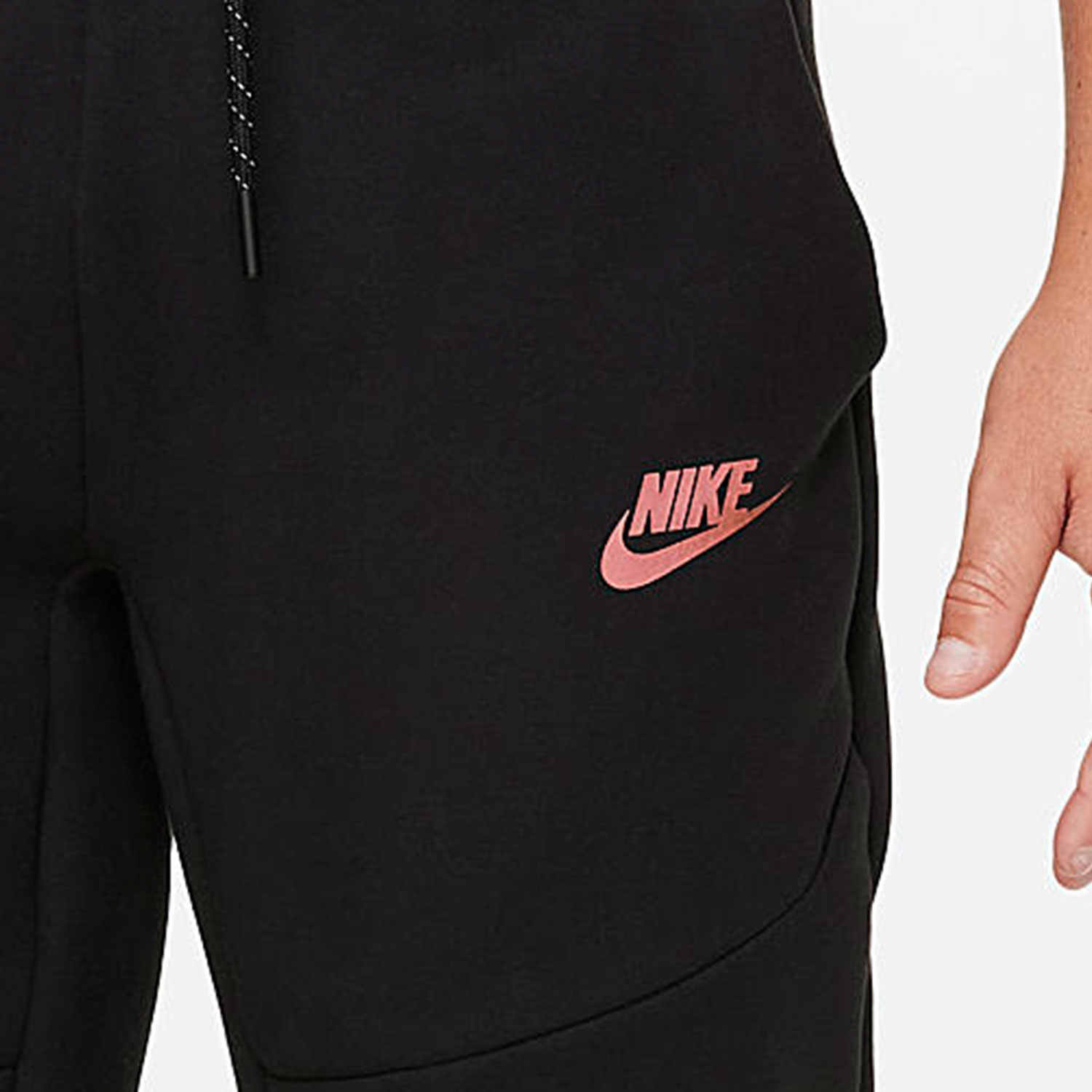 Nike Черные вязаные спортивные штаны для подростков — фото 4