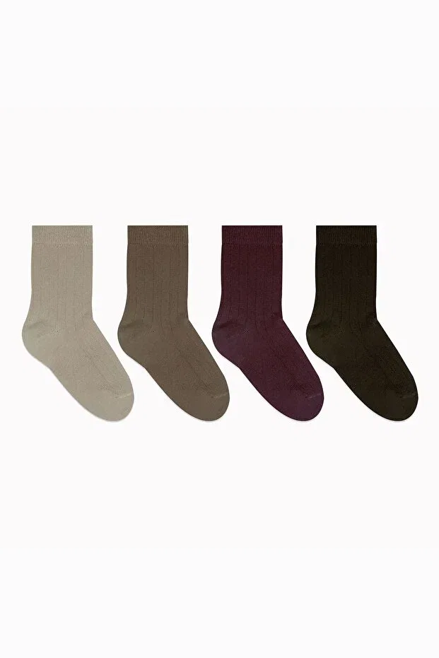 Детские носки хлопковые с принтом Bistyle, Brown