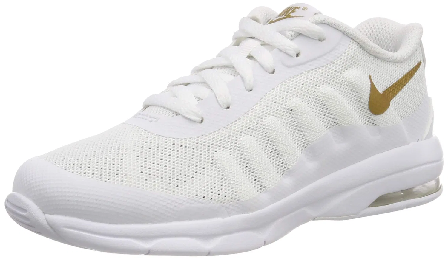 Детские беговые кроссовки для мальчиков NIKE Air Max Invigor (GS) NIKE, Multicoloured White Metallic Gold